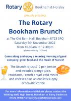 Flier for the Rotary Bookham Brunch